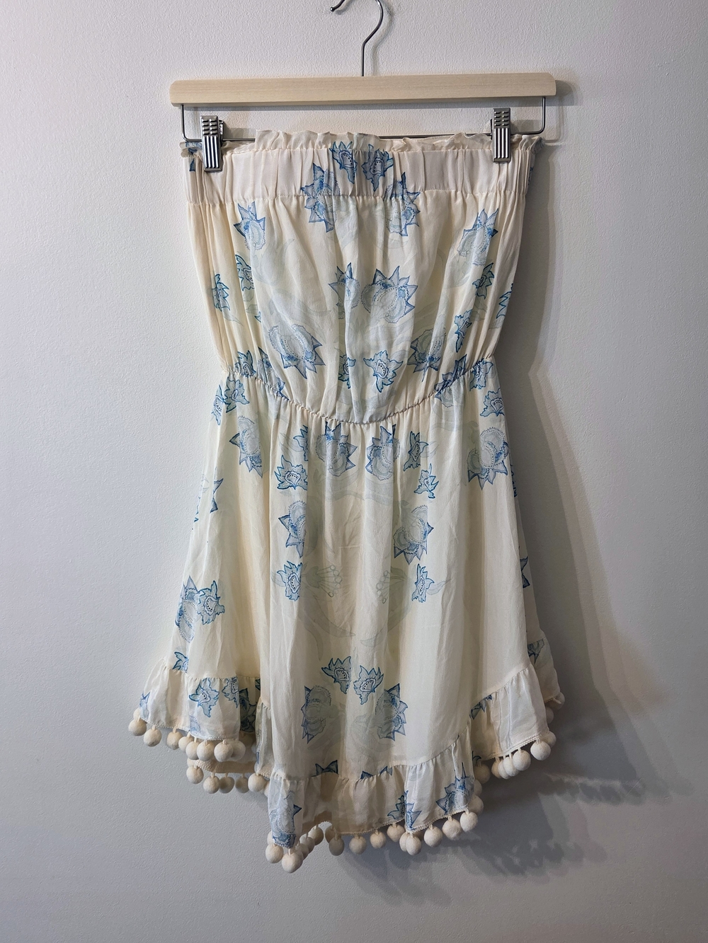 Athena Procopiou Strapless Silk Floral Sundress